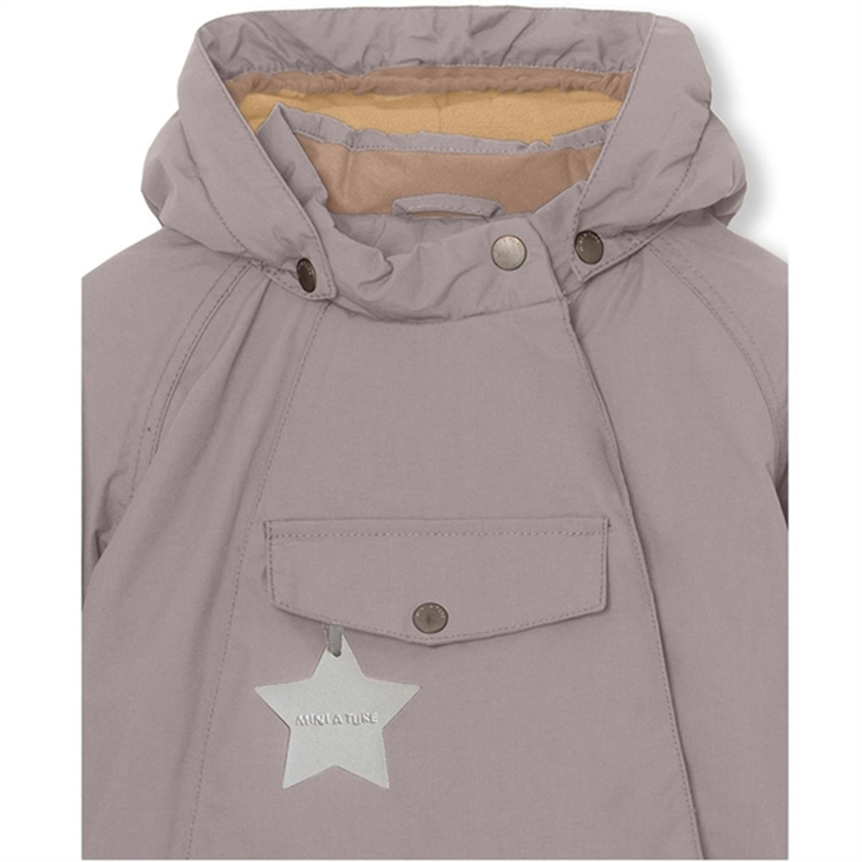 MINI A TURE Wang Fleece Vinterjacka Zinc Purple 4