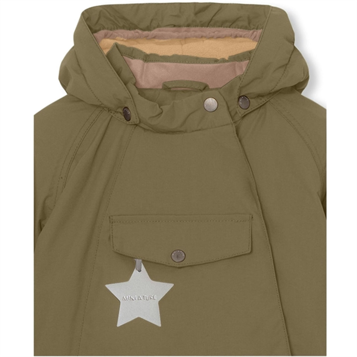 MINI A TURE Wang Fleece Vinterjacka Capers Green 4