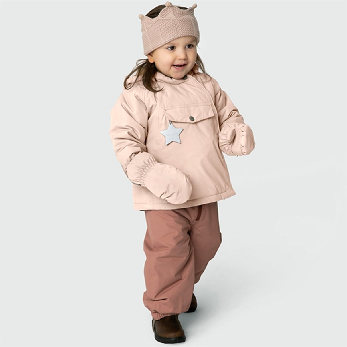 MINI A TURE Wang Fleece Vinterjacka Rose Dust 3