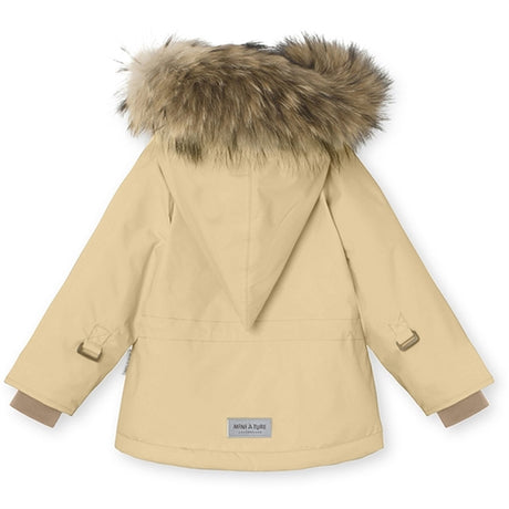 MINI A TURE Wang Fleece Fur Vinterjacka Semolina Sand 2