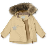 MINI A TURE Wang Fleece Fur Vinterjacka Semolina Sand 3