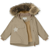 MINI A TURE Wang Fleece Fur Vinterjacka Savannah Tan 3