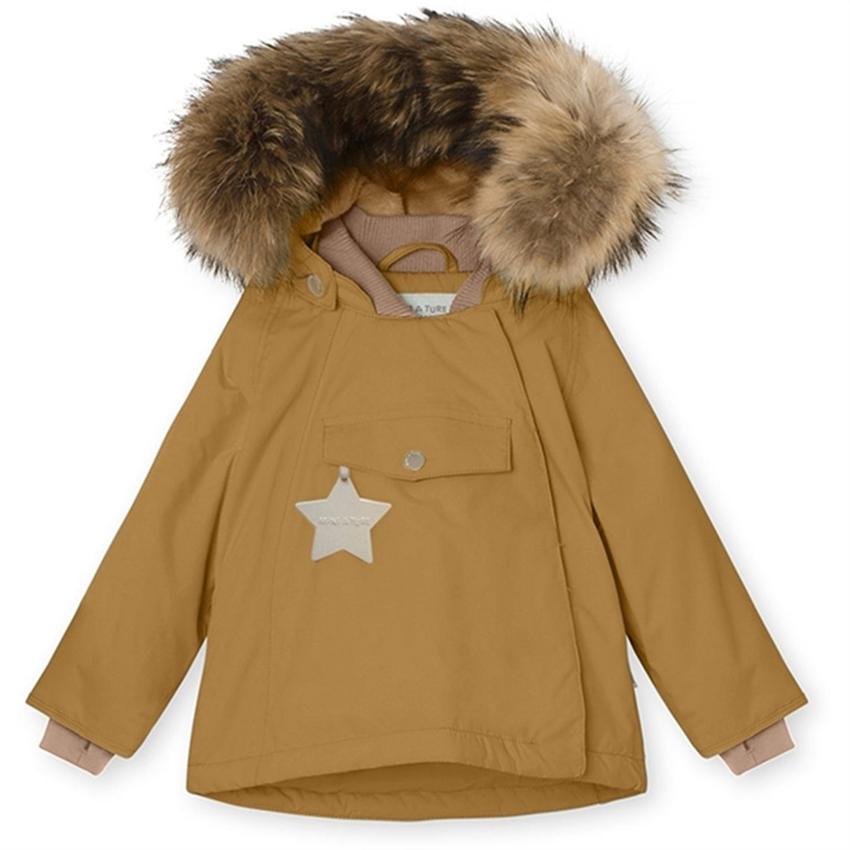 MINI A TURE Wang Fleece Fur Vinterjacka Medal Bronze