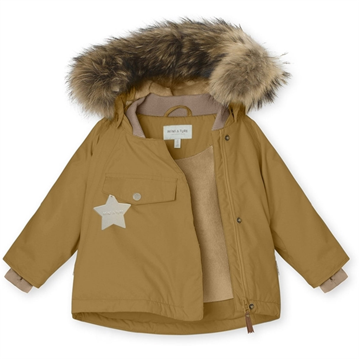 MINI A TURE Wang Fleece Fur Vinterjacka Medal Bronze 3