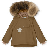 MINI A TURE Wang Fleece Fur Vinterjacka Wood