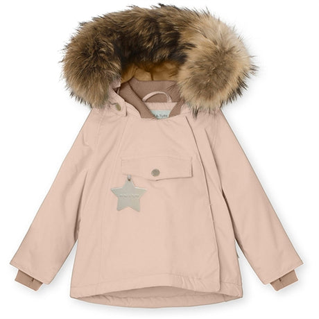 MINI A TURE Wang Fleece Fur Vinterjacka Rose Dust