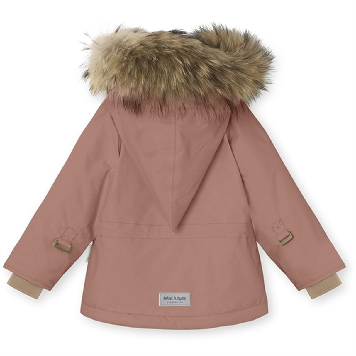 MINI A TURE Wang Fleece Fur Vinterjacka Wood Rose 5