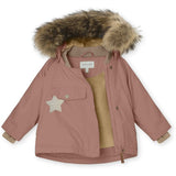 MINI A TURE Wang Fleece Fur Vinterjacka Wood Rose 3