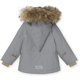 MINI A TURE Wang Fleece Fur Vinterjacka Monument Blue 5