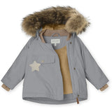 MINI A TURE Wang Fleece Fur Vinterjacka Monument Blue 3