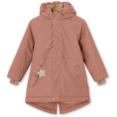 MINI A TURE Vikana Fleece Vinterjacka Wood Rose