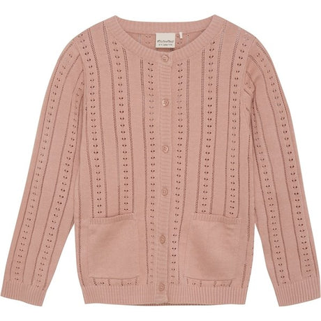 Minymo Peach Beige Cardigan Stickat