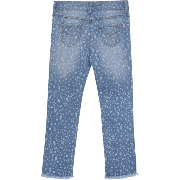 Minymo China Blue Byxor AOP Denim 3