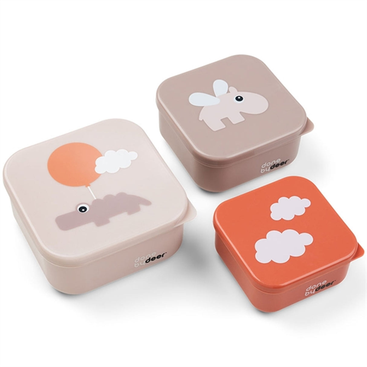 Done by Deer Snack Box set 3-pack Happy Clouds Powder