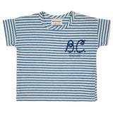 Bobo Choses Blue Blue Stripes T-Shirt
