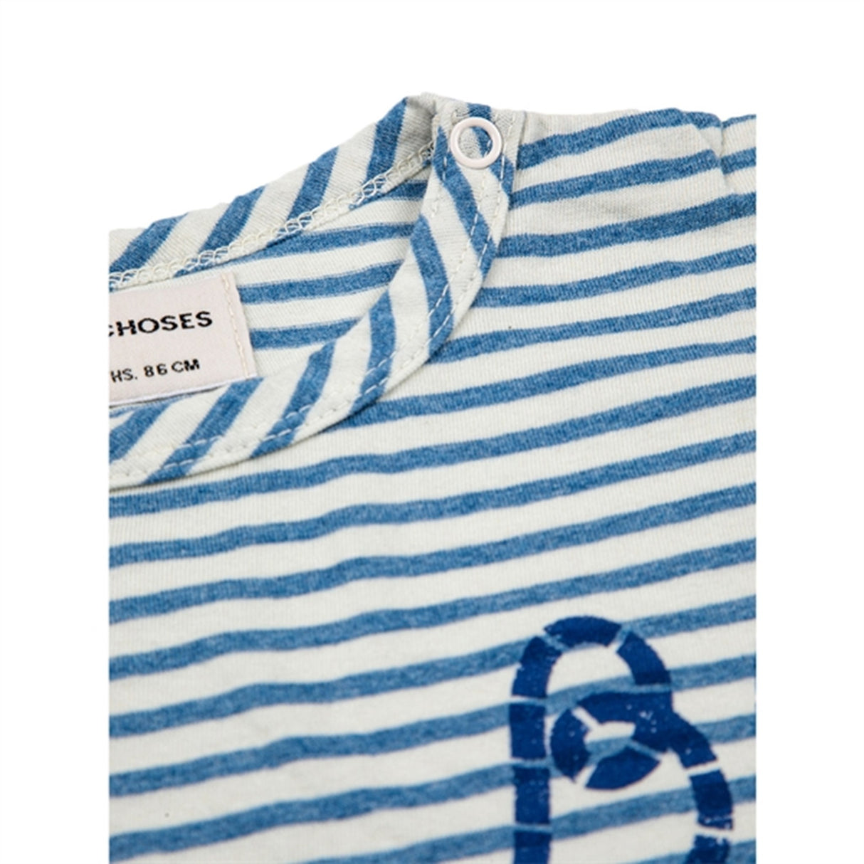 Bobo Choses Blue Blue Stripes T-Shirt 6