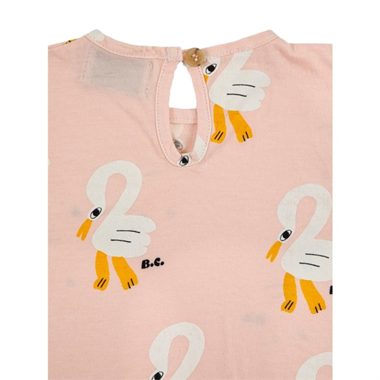 Bobo Choses Light Pink Pelican All Över Ruffle T-Shirt 7