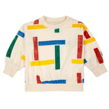 Bobo Choses White Multicolor Beacons Sweatshirt
