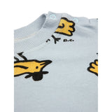 Bobo Choses Light Blue Mr Birdie All Över Sweatshirt 5