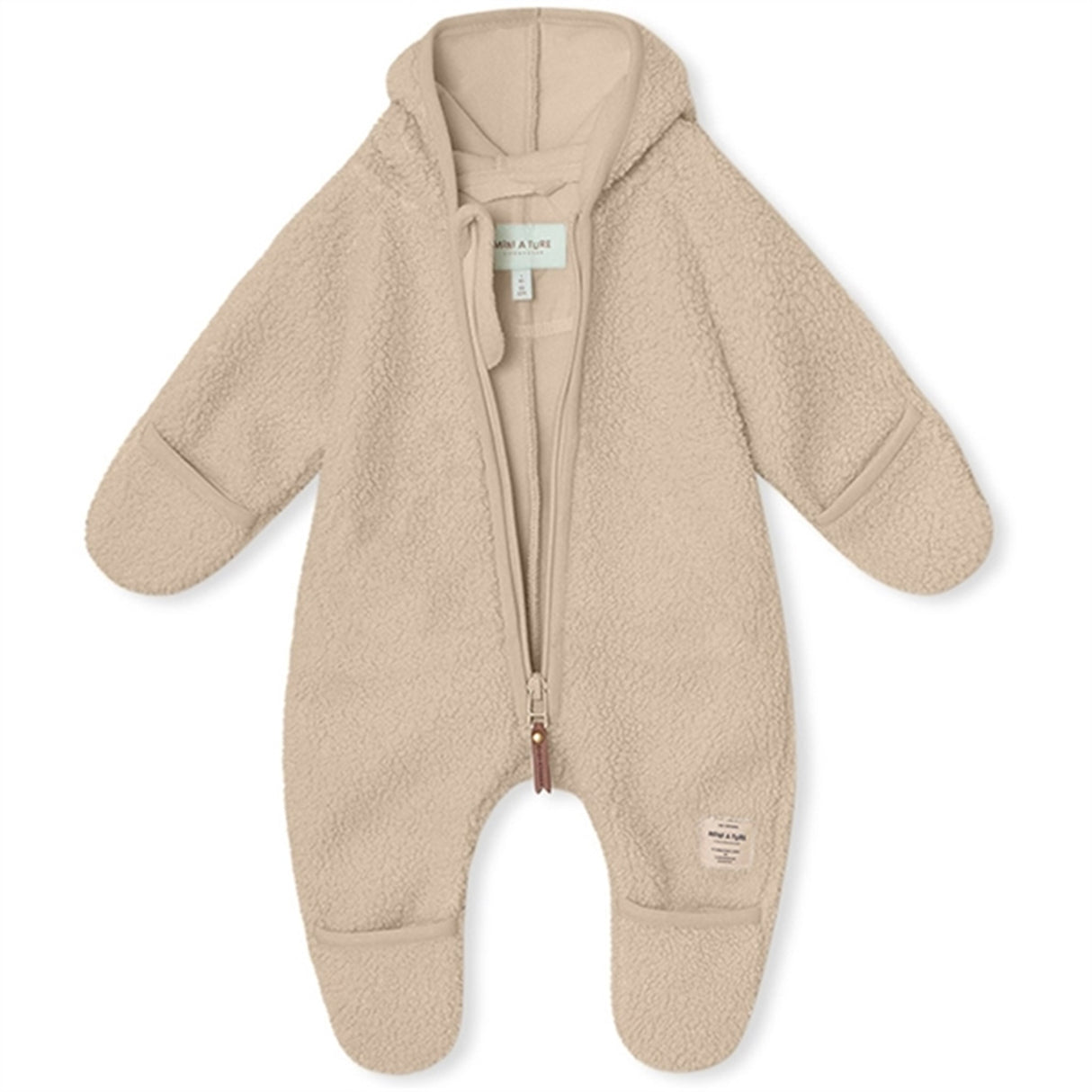 MINI A TURE ADEL Fleece Kördräkt Sesame 2