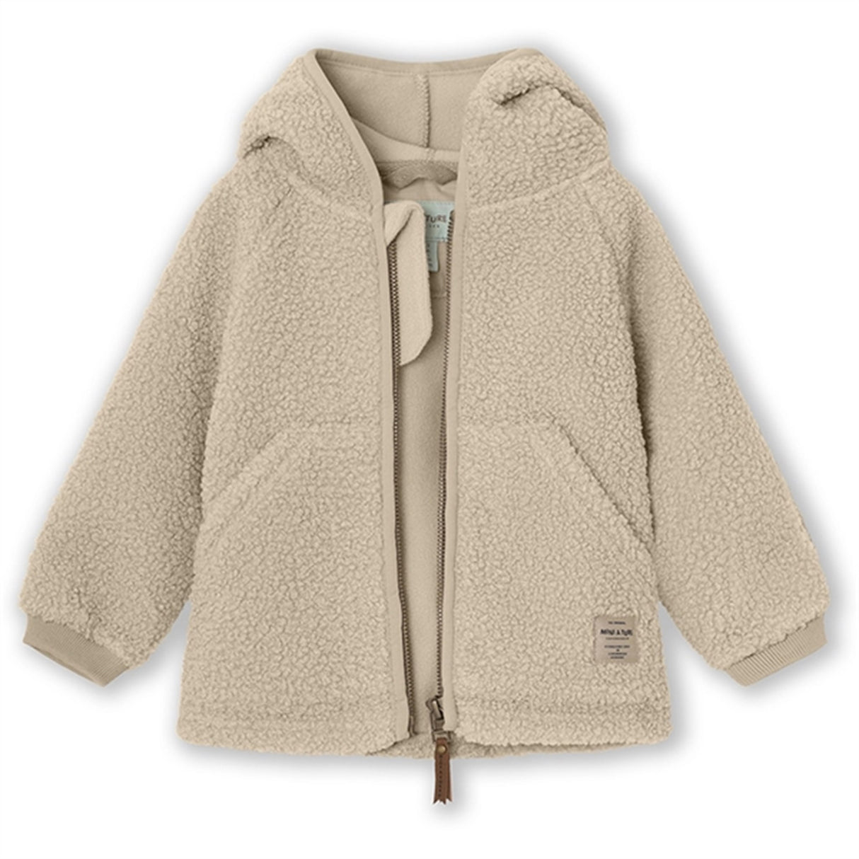 MINI A TURE LIFF Teddy Fleece  Jacka Sesame 2