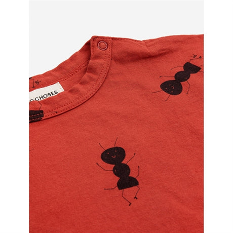 Bobo Choses Bebis Ant All Över T-Shirt Burgundy Red