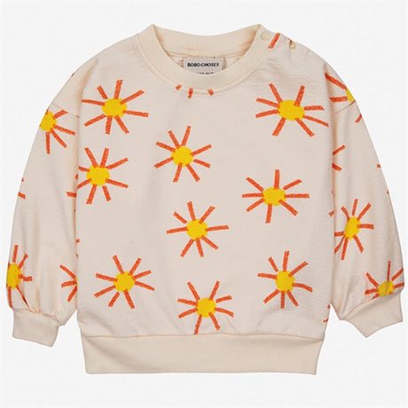 Bobo Choses Bebis Sun All Över Sweatshirt Round Neck Offwhite