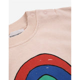 Bobo Choses Bebis Rainbow Sweatshirt Round Neck Light Pink 2