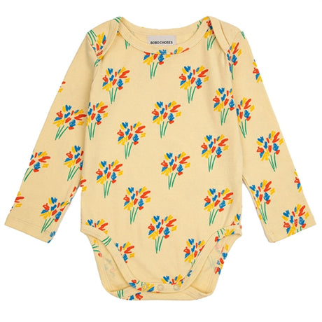 Bobo Choses Bebis Fireworks All Över Body Long Sleeve Light Yellow