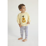 Bobo Choses Bebis Blue Stripes Leggings Offwhite 2