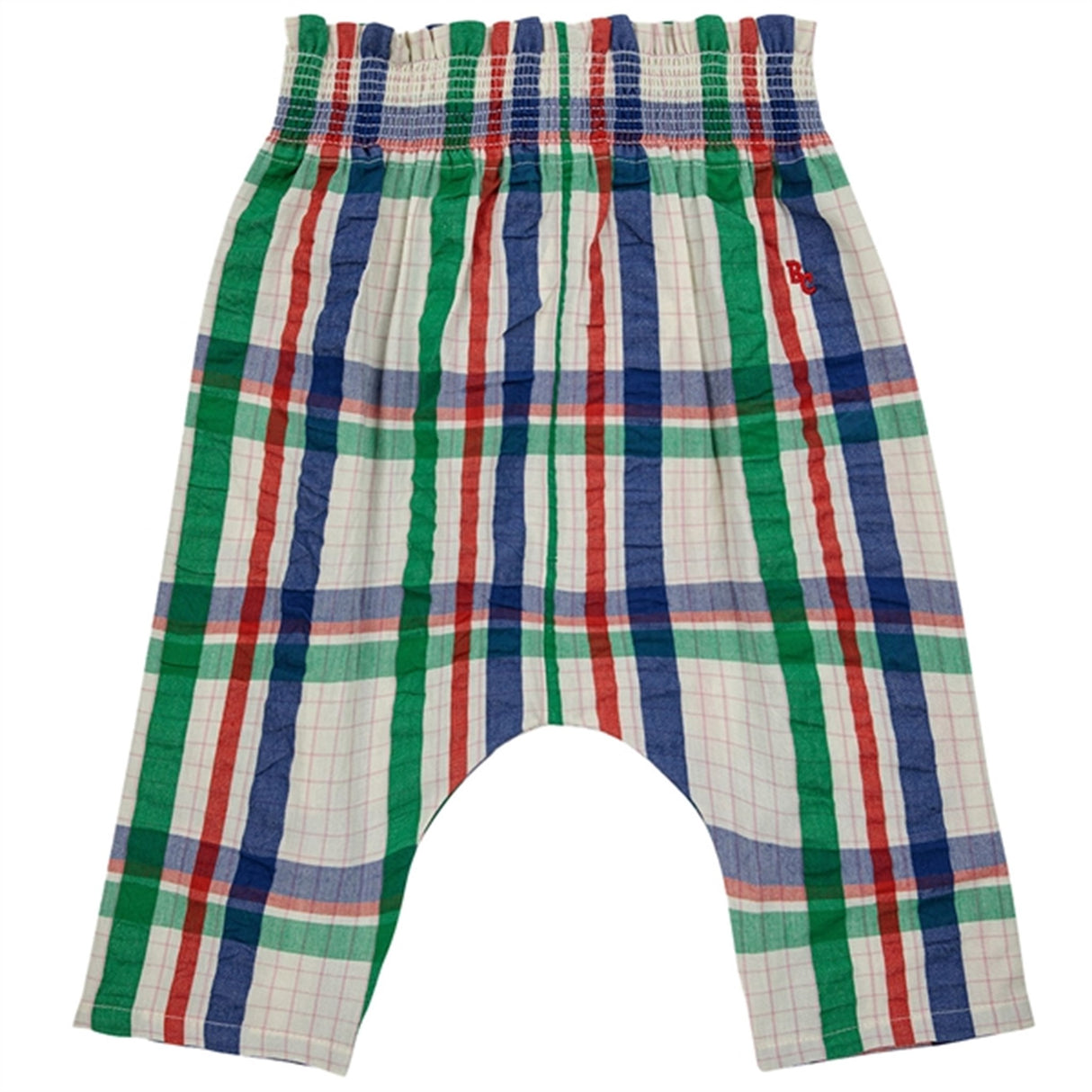 Bobo Choses Bebis Madras Checks Woven Harem Baggy Byxor Multicolor