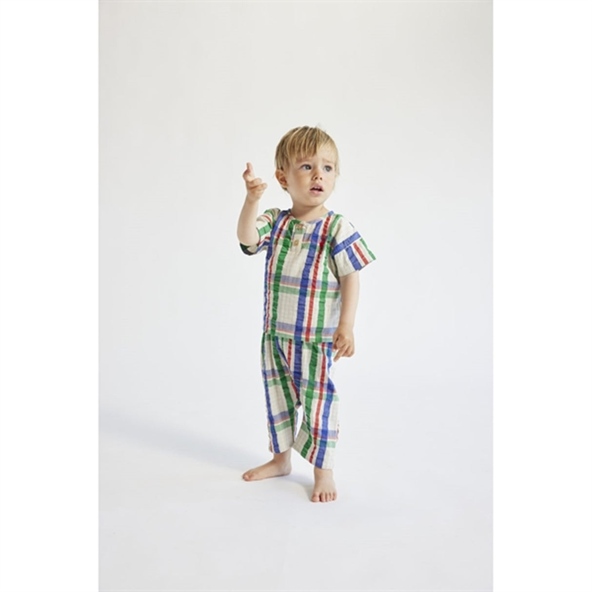 Bobo Choses Bebis Madras Checks Woven Harem Baggy Byxor Multicolor 3