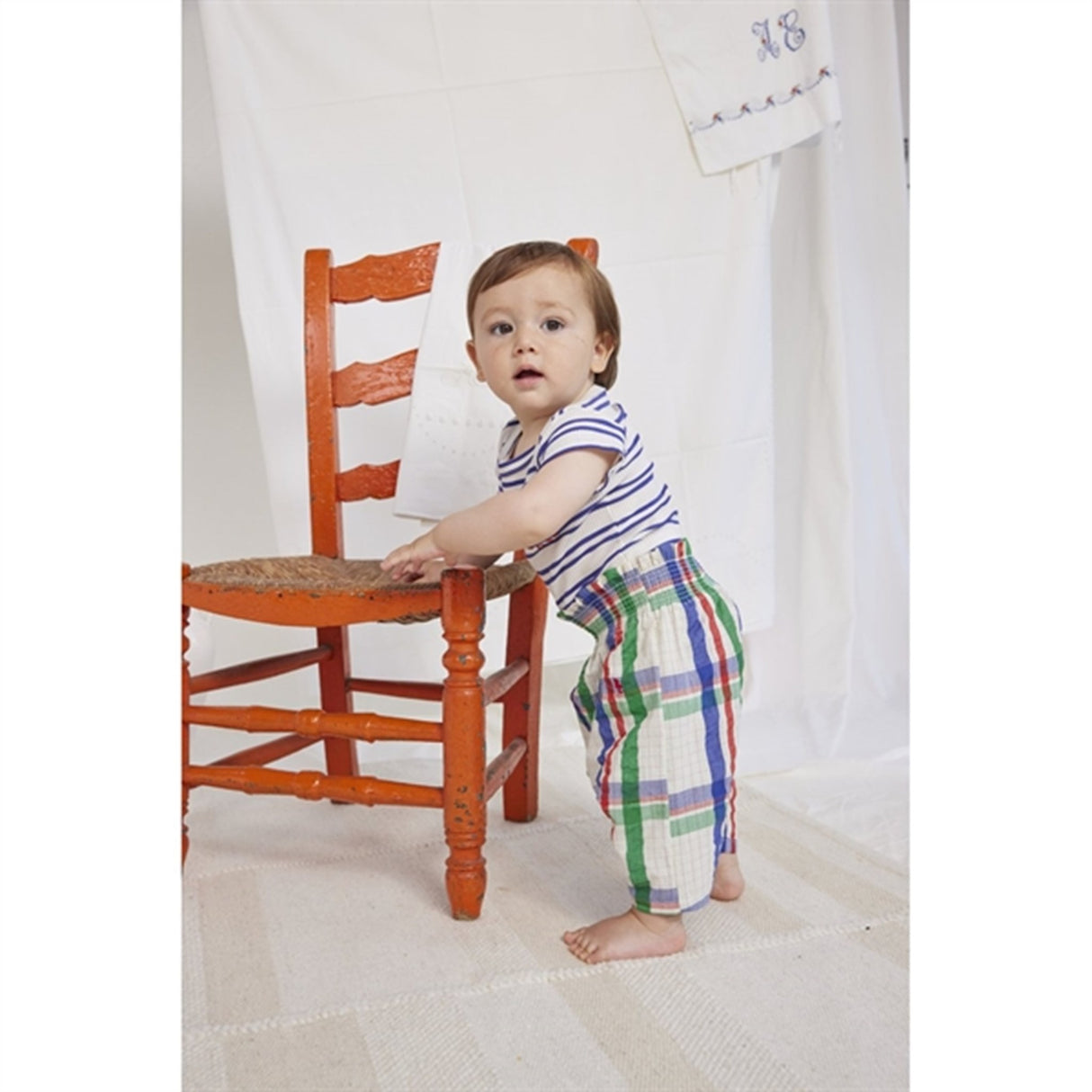 Bobo Choses Bebis Madras Checks Woven Harem Baggy Byxor Multicolor 2