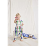 Bobo Choses Bebis Madras Checks Woven Overall Short Sleeve Multicolor 2