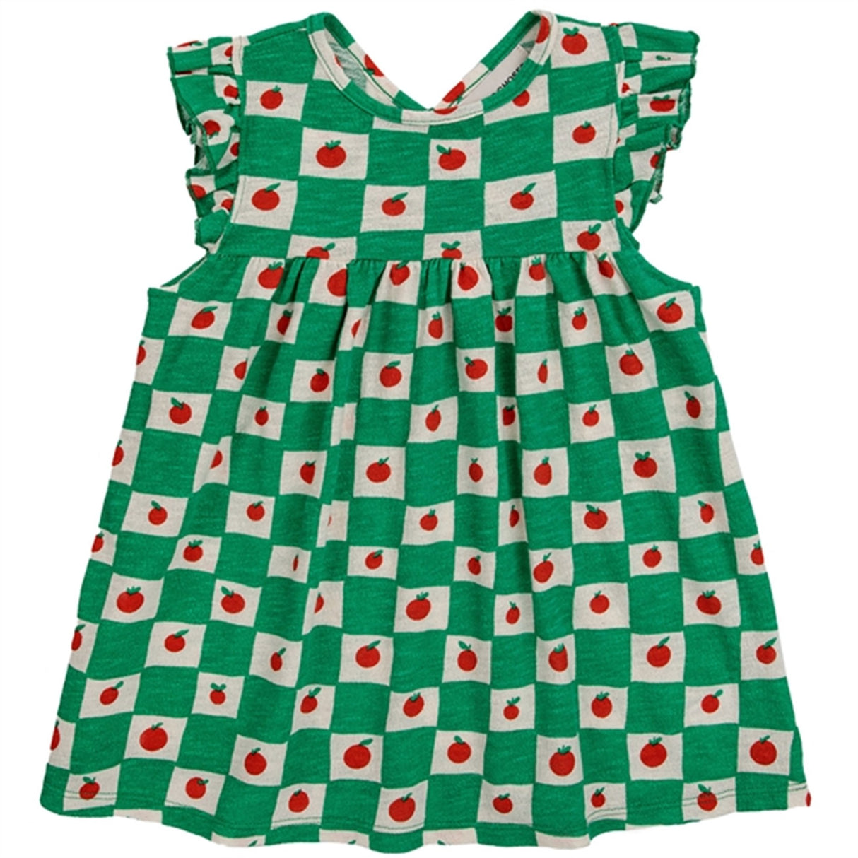 Bobo Choses Bebis Tomato All Över Ruffle Klänning Sleeveless Offwhite