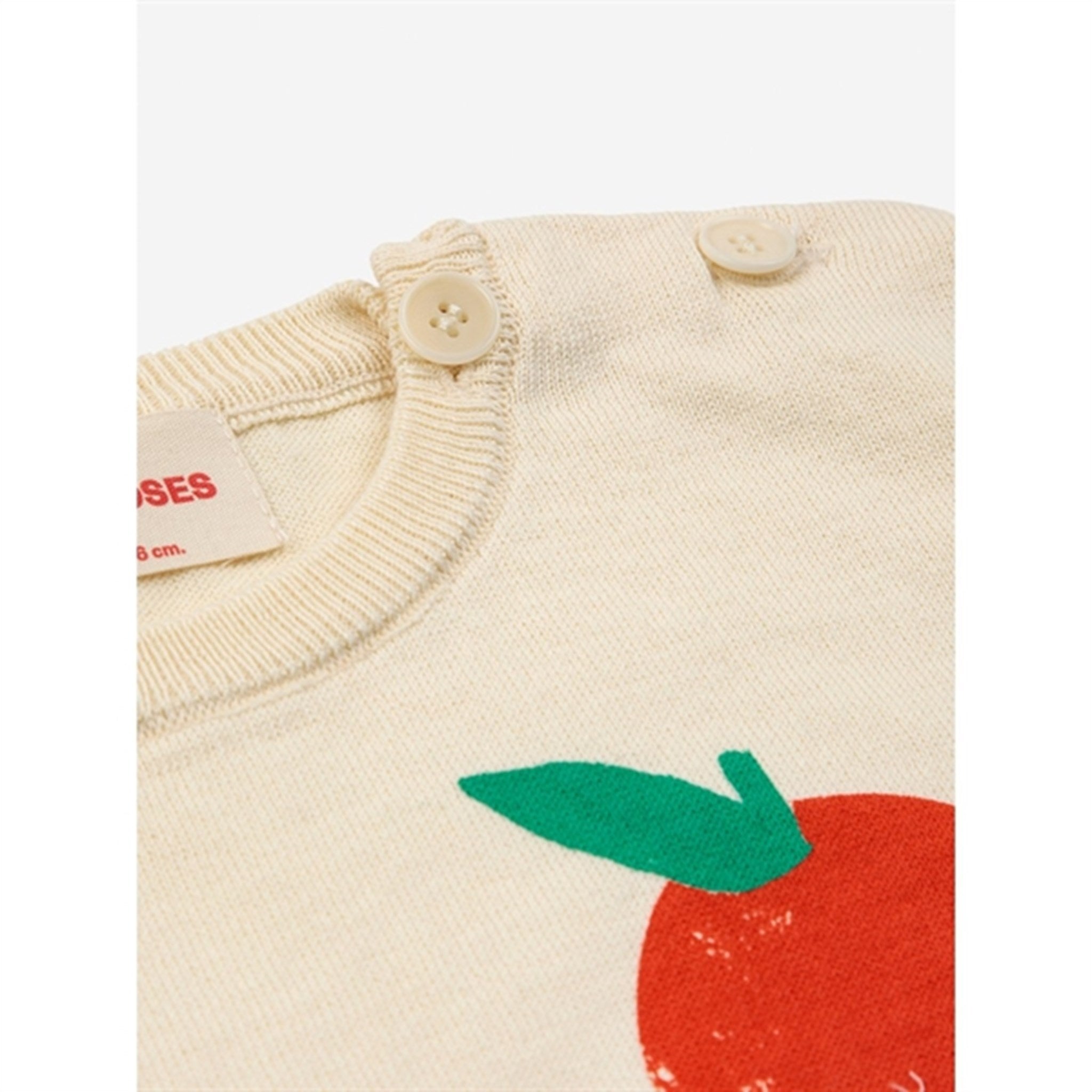 Bobo Choses Bebis Tomato Knitted T-Shirt Offwhite 2