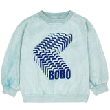 Bobo Choses Bobo Shadow Sweatshirt Round Neck Navy Blue