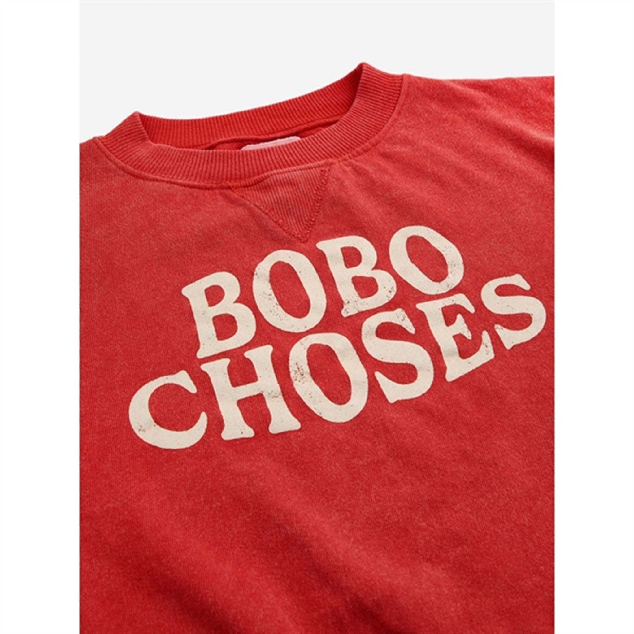 Bobo Choses Stripes Sweatshirt Round Neck Red 2