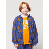 Bobo Choses Acoustic Guitar All Över Zipped Hoodie Navy Blue 4