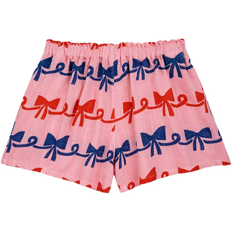 Bobo Choses Ribbon Bow All Över Woven Shorts Pink