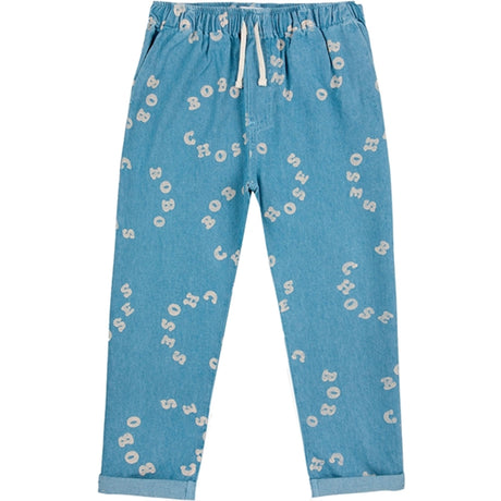 Bobo Choses Bobo Choses Circle All Över Denim Byxor Light Blue