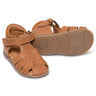 Pom Pom Begyndersandal Kardborreband Camel