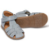 Pom Pom Begyndersandal Kardborreband Dusty Blue