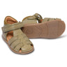 Pom Pom Begyndersandal Kardborreband Dusty Olive