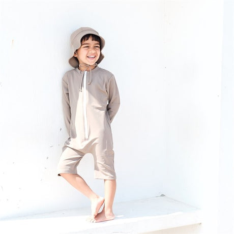 Petit Crabe Taupe Combi Onesies 2