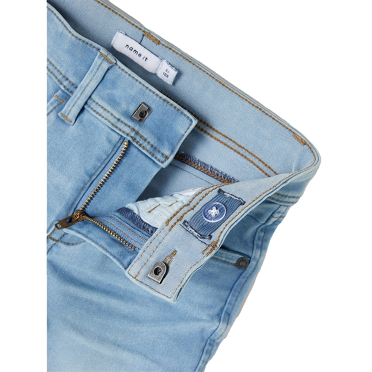 Name it Light Blue Denim Silas Slim Denim Shorts Noos 4