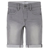 Name it Medium Grey Denim Silas Slim Denim Shorts Noos