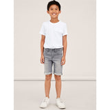Name it Medium Grey Denim Silas Slim Denim Shorts Noos