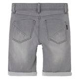 Name it Medium Grey Denim Silas Slim Denim Shorts Noos