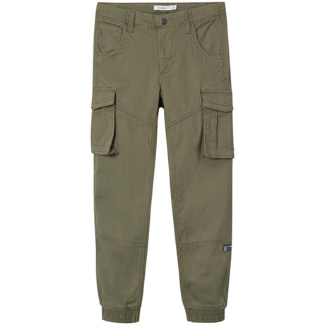 Name it Deep Lichen Green Ryan Cargo Twill Byxor Noos